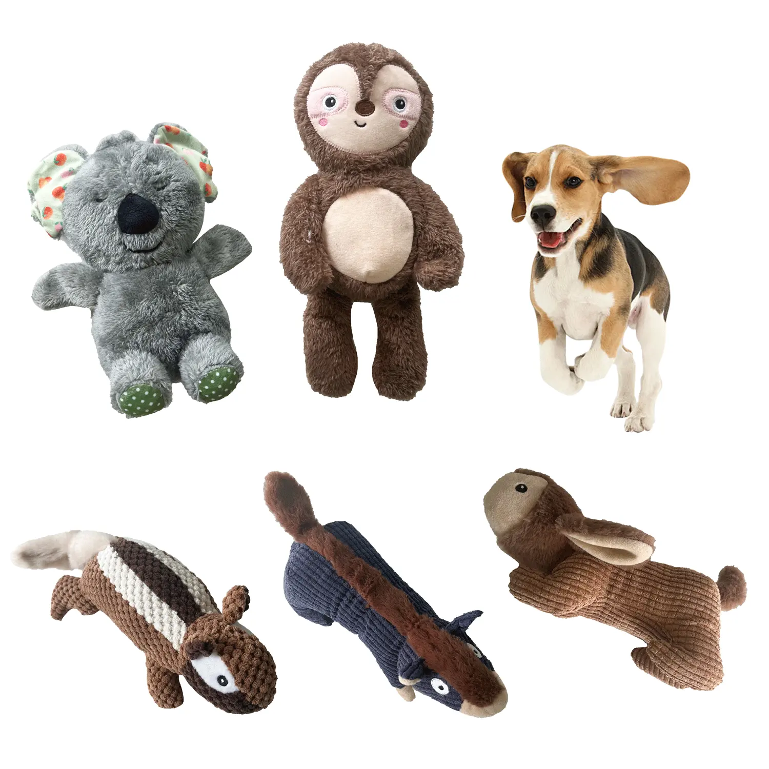 Fábrica fornecimento direto pelúcia brinquedos do cão para mastigadores agressivos indestrutível brinquedos