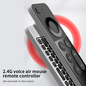 Topleo Gyroscope Voice Remote <strong>Control</strong> Mini <strong>Keyboard</strong> W3 Wireless Rf Universal Ir 2.4GHz Smart Learning <strong>Code</strong> Air Mouse - Product Image 2