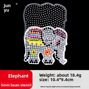 5mm đậu nối Mẫu DIY handmade Giáo Dục Hoạt hình mô hình Bảng vẽ trong suốt chịu nhiệt độ cao câu đố - Product Image 4