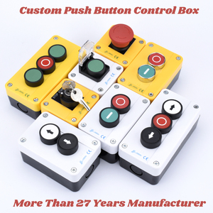 Proveedor de caja de control de botón de arranque y parada impermeable a prueba de polvo Estación de control industrial personalizada - Product Image 2
