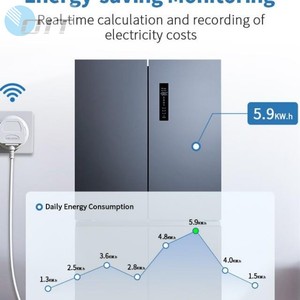 OIT 13A Smart Socket Wifi Monitor de energía Alexa Control de voz Multi Socket Plug UK Socket para Smart Home Power Plugs - Product Image 6