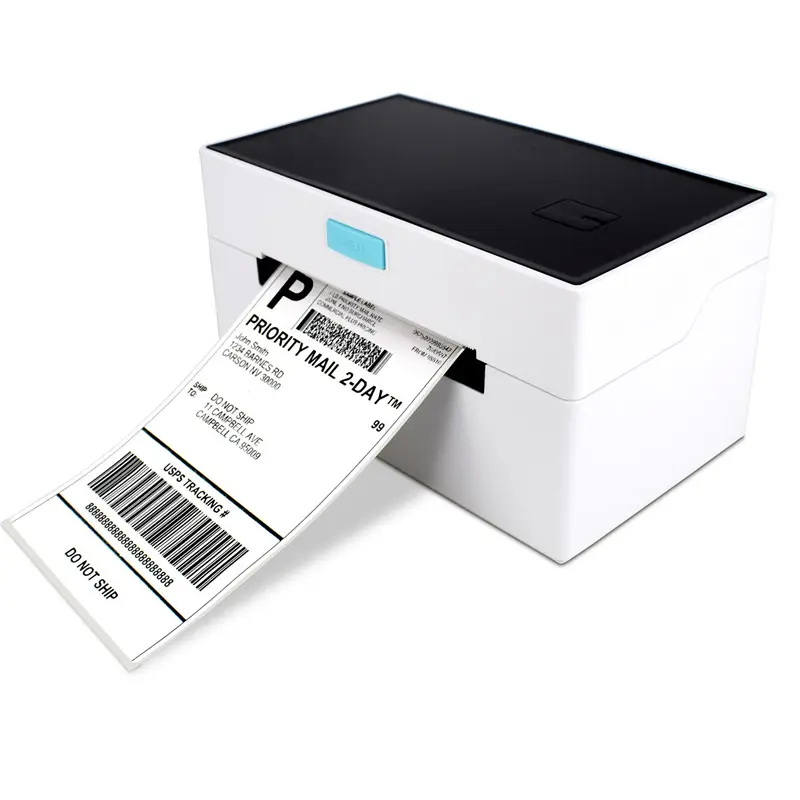 4-Zoll-Logistik Kurier Bestellung Sku Mail 100x150 Inkless Barcode QR-Code Versand Etiketten drucker 4 X6 Blue Tooth Thermo drucker