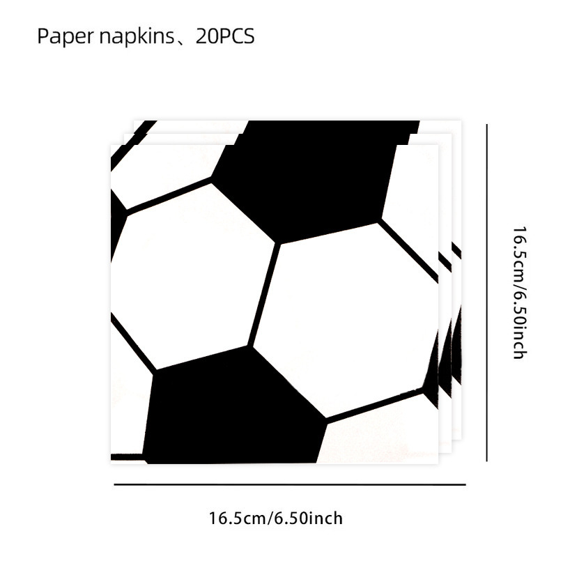 Noir-20 serviettes en papier