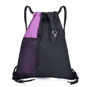 Custom Logo <strong>Nylon</strong> Draw <strong>String</strong> Bag Backpack Recycled Waterproof Polyester Drawstring Bag - Product Image 4
