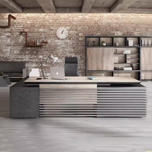 Intelligent Electric Lift <strong>Computer</strong> <strong>Desk</strong> Boss President Large <strong>Desk</strong> <strong>Simple</strong> Modern Office Workbench Elevating Executive <strong>Desk</strong> - Product Image 2
