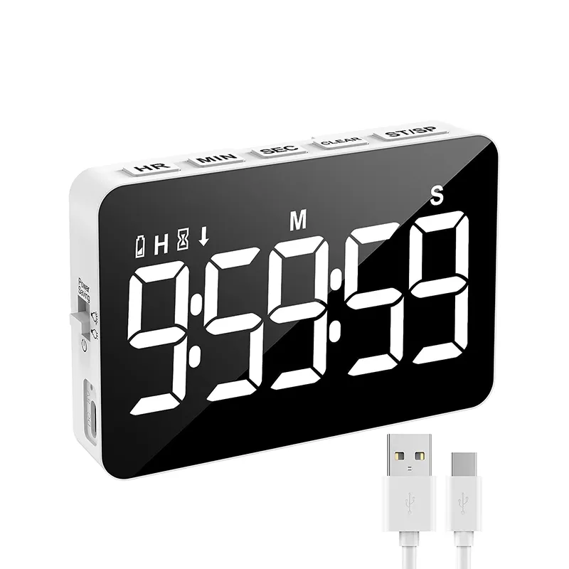 CHEETIE CP125 küçük dijital aşağı sayım zamanlayıcı Alarm ile manyetik Loud mutfak zamanlayıcı