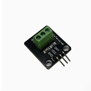 Kit de módulo de Sensor de temperatura DS18B20 impermeable 100CM Cable de Sensor Digital adaptador de Terminal de sonda de acero inoxidable para Arduino