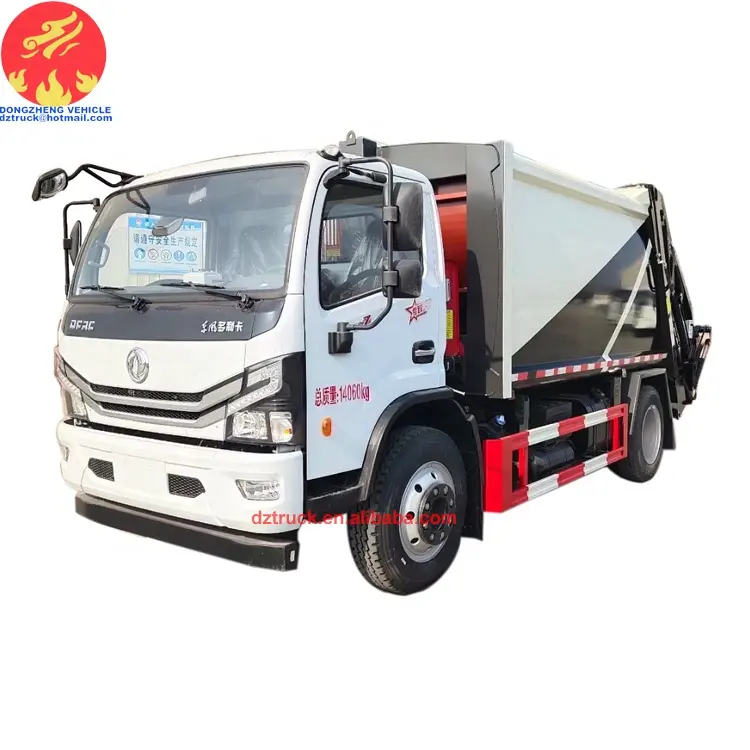 China Dongfeng 4X2 Euro VI 10000L-12000L caminhão compactador de lixo para venda