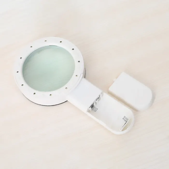 30X Handheld Reading Senior Große Lupen linse Tragbare Simple12 LED-Licht lampe Lupe zur Inspektion