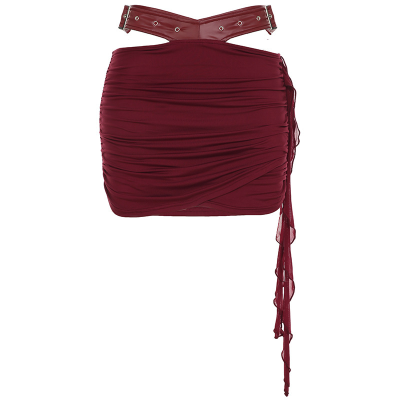 Mezzo abito rosso vino