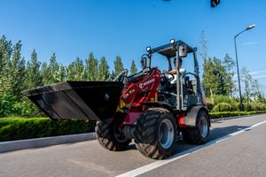 עיצוב חדש מיני 4 x4 גלגל מעמיס גלגל עם קדמי ו backhoe 2 טון עומס קטן טרקטור grapple עבור שוק גרמניה 1 מחשב