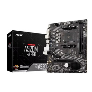MSI A520M-A PRO Desktop Gaming Motherboards MATX - <strong>Supports</strong> <strong>AMD</strong> Ryzen 3rd Gen <strong>Processors</strong> AM4 <strong>DDR4</strong> Computer Motherboard - Product Image 2