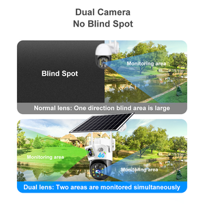LEVOFAST 4G Low Power Outdoor Wireless Solar Power Security Ip <strong>Camera</strong> 4MP WiFi PTZ Dual Lens Linkage Solar <strong>Camera</strong> Outdoor - Product Image 4