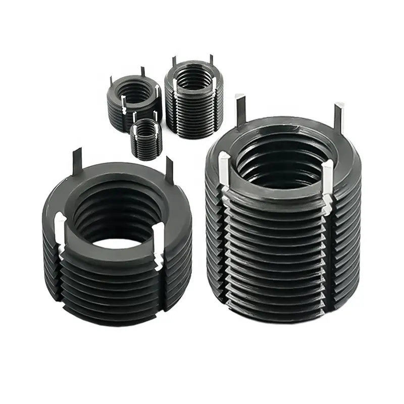 Insert de filetage de fil de verrouillage à quatre clés robustes en acier au carbone pour insert métallique Insert de boîte fileté Écrou de verrouillage pour raccords métalliques