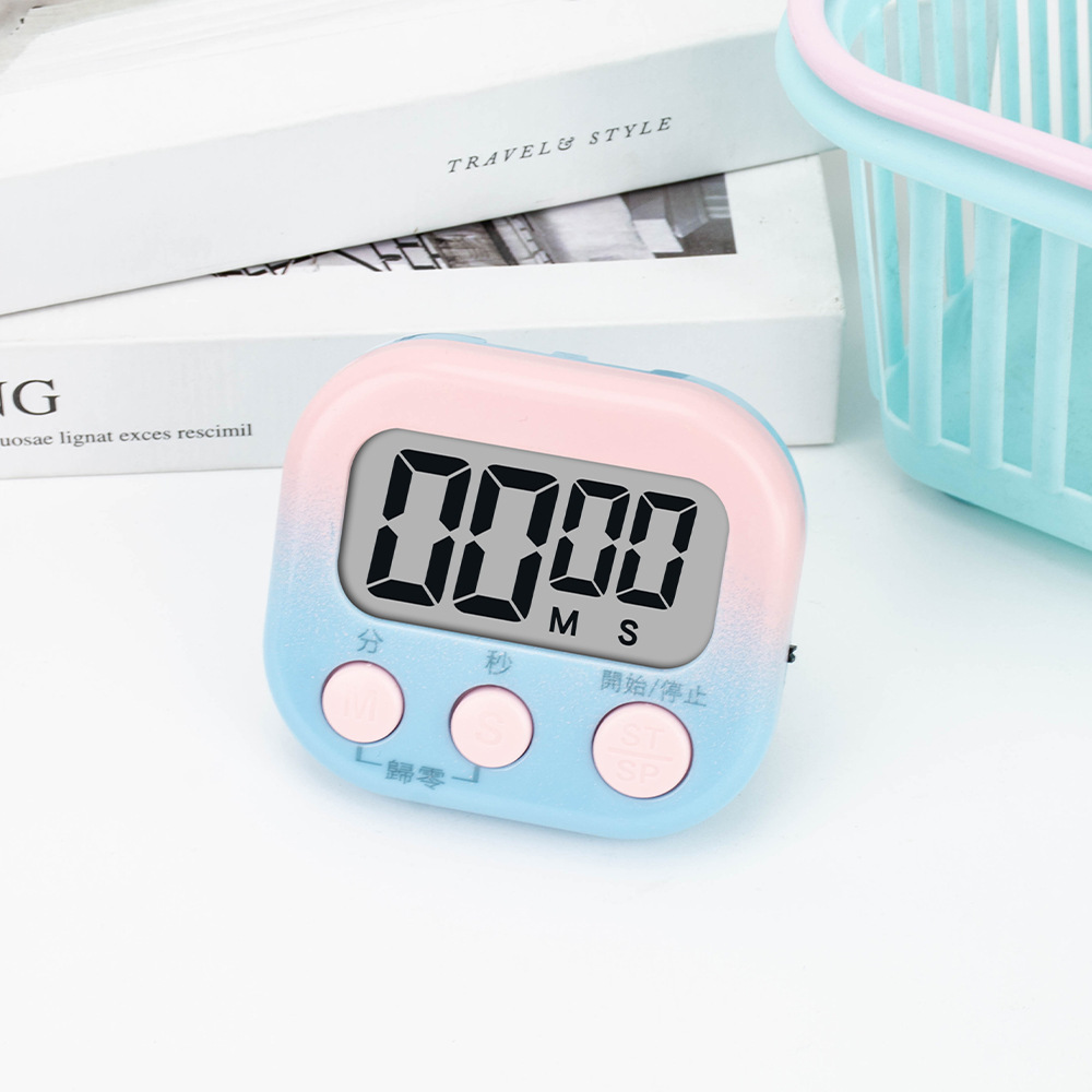 Gradient pink-blue timer (batteries included)