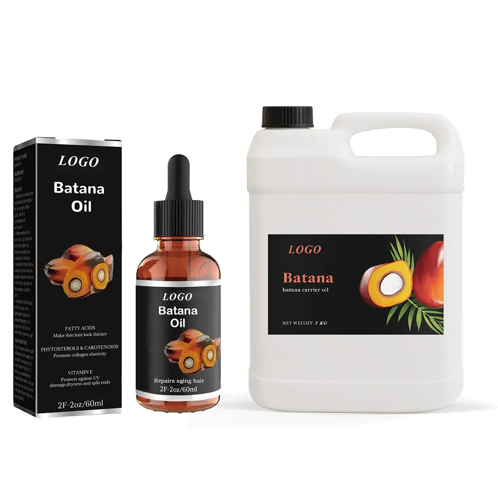 Minyak Batana Label pribadi minyak Batana jumlah besar murni grosir minyak Batana Anti rontok minyak Batana penumbuh rambut mewah