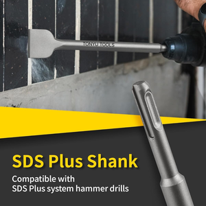 Sds cộng với đục Bộ 4 PCS-40CRMO hợp kim thép điểm, phẳng & rộng lưỡi cho gạch vữa xi măng gạch bê tông loại bỏ nề - Product Image 5