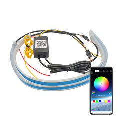 APP+yellow flowing light