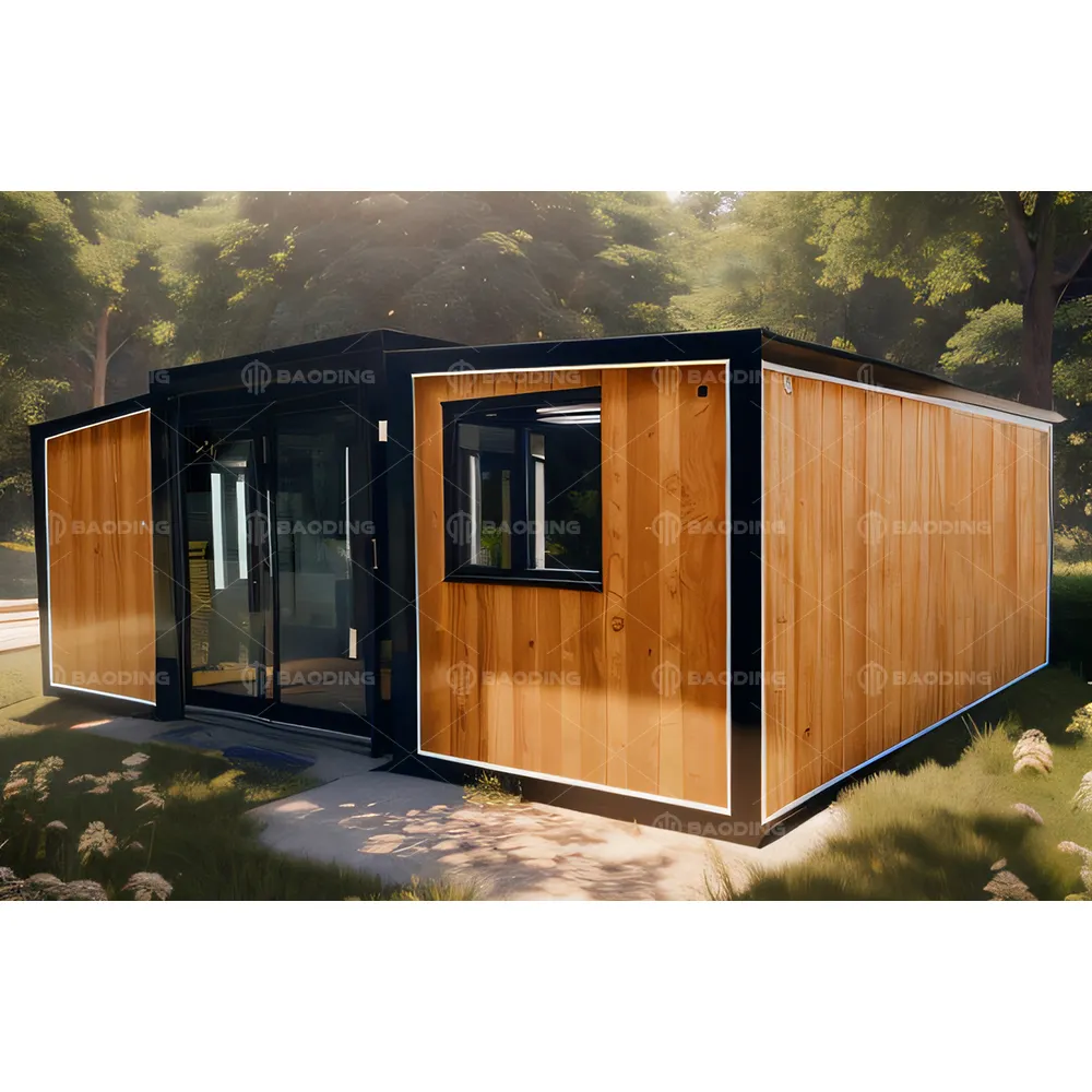 Novo Design Prefab Villa Luxo Minúsculo Casas 2 Quartos Moderna Casa Recipiente Expansível Casas Pré-fabricadas Para Venda