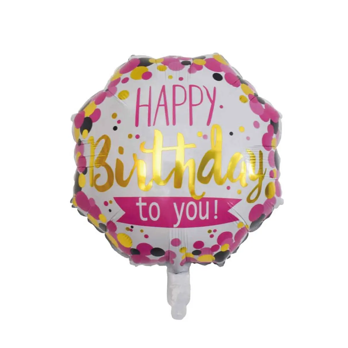 Özelleştirilmiş Globos malzemeleri özel şekil 18 inç folyo Mylar balonlar parti duvar süslemeleri doğum günün kutlu olsun baskılı