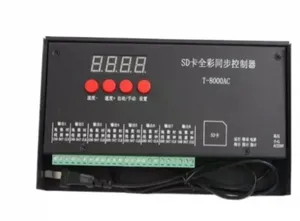 Полноцветный T-8000AC T8000AC контроллер SD карты для WS2801 WS2811 8192 пикселей водонепроницаемый программируемый цифровой контроллер - Product Image 3