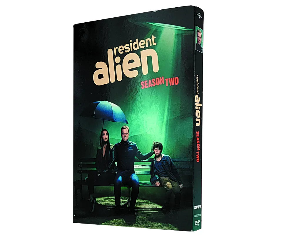 Résident Alien saison 2 derniers films DVD 4 disques usine vente en gros DVD films TV série Cartoon CD Blue ray livraison gratuite