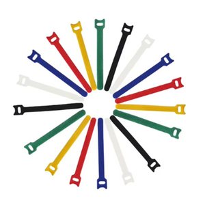 Custom Reusable Nylon Cable Ties <strong>With</strong> <strong>Elastic</strong> <strong>Hook</strong> and <strong>Loop</strong> Eco-Friendly Waterproof in Dot Pattern for Shoes - Product Image 2