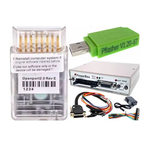 Openport 2,0 J2534 ECU Flash + Pflasher V1.2 + OBD2 Jumper Breakout Tricore Cable + Powerbox Openport ECU Herramienta de programación - Product Image 1