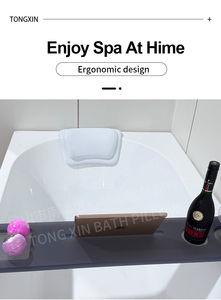 Sang Trọng Thân Thiện Với Môi Đầy Đủ Cơ Thể Hỗ Trợ Vuông Tắm Gối Với Thêm Mềm PU Bọt Và Không Thấm Nước Chất Liệu PVC Cho Bồn Tắm - Product Image 4