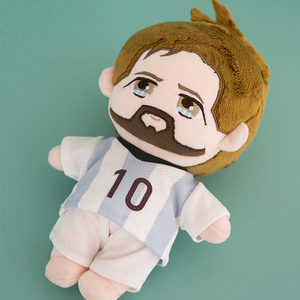 Tùy chỉnh Messi phim hoạt hình Thần Tượng búp bê sang trọng thêu Đồ chơi nhồi bông cho Câu Lạc Bộ Bóng Đá quà lưu niệm và linh vật - Product Image 2