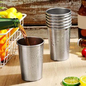 200ml 300ml 350ml 500ml 600ml 700ml Beer Mugs Dishwasher Safe Stackable 18/8 Stainless Steel Beer Pong Pint <strong>Cups</strong>