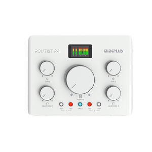Midiplus Routist R4 Audio Interface <strong>USB</strong> Recording Guitar Headphone External Amplifier Mic Preamp Sound <strong>Card</strong> with DC <strong>Input</strong> Jack - Product Image 5