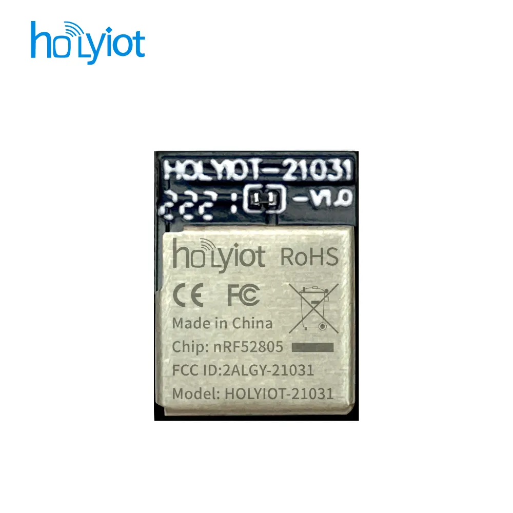 Holyiot นอร์ดิก nRF52805บลูทูธโมดูล5.0 BT สำหรับอุปกรณ์ทางการแพทย์ที่ใช้แล้วทิ้ง