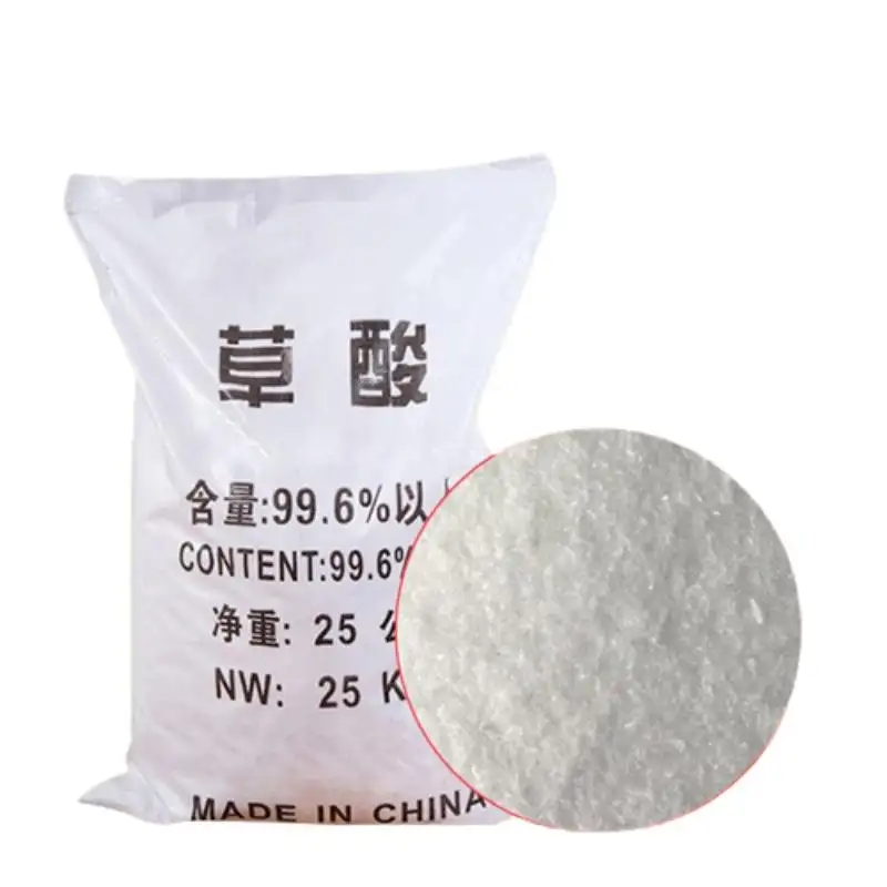 Acide oxalique en poudre blanche 99.6% min acide oxalique pour l'élimination de la rouille