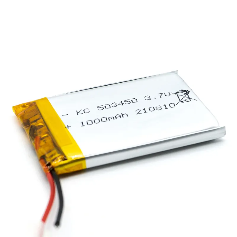 Batterie lipo personnalisée 3.7V 7.4V 503450 3.7v 1000mAh Batterie au Lithium rechargeable Aa Batteries au Lithium Produit