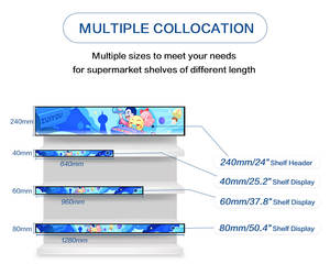 Toosen ชั้นวางป้ายดิจิทัลจอแสดงผล LED, P1.5ป้ายสัญลักษณ์ในร่มหน้าจอโฆษณาวิดีโอสำหรับร้านค้าปลีกซูเปอร์มาร์เก็ต - Product Image 5