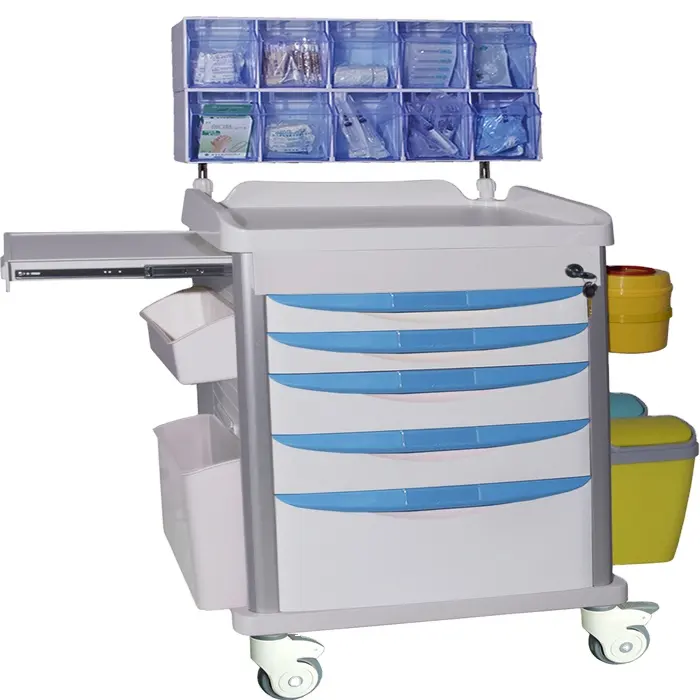 EU-TR575 Factory Direct Sale ABS Anesthesia Medical Trolley