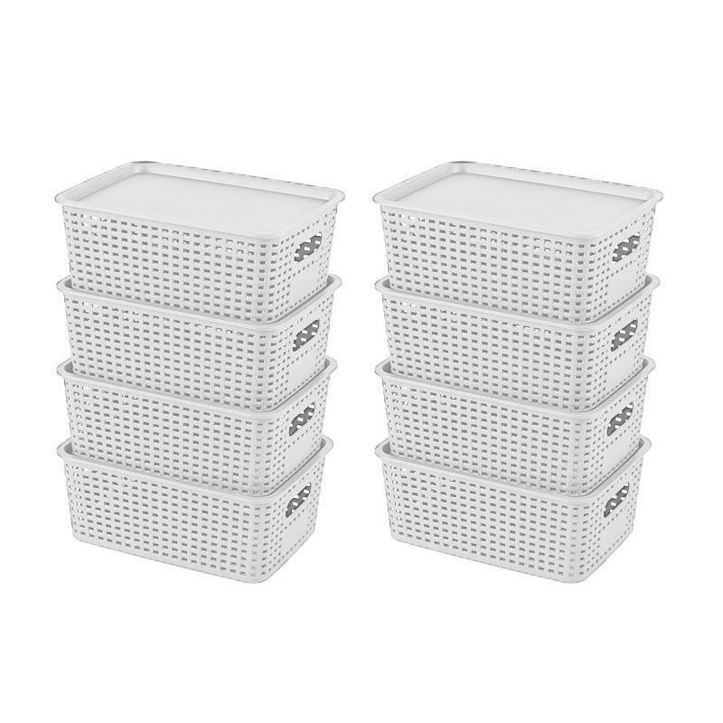 White with lid, 8-pack