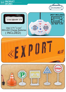 Toptan 1:48 ölçekli uzaktan kumanda rc model kamyon ışık ile - Product Image 3