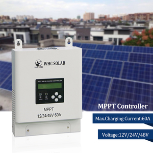 WHC Controller MPPT Lifepo4 Dc Control generatore eolico Pwm pannello solare 12V 24V 36 volt 48V 30A 60A 80A 100A Controller caricabatterie - Product Image 2