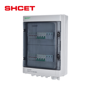 HAプラスチックIP65防水分布ソーラーDC PVコンバイナーボックス2 in 2 out 1000VDC 12 6 11 24弦セット - Product Image 1