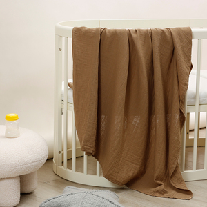 Pamuk Muslin kundak bebek battaniye nötr bebek kundaklama Wrap kreş erkek kız Unisex için battaniye alma - Product Image 4