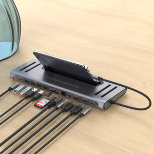 12 in 1 adaptör Hub çok fonksiyonlu yerleştirme istasyonu typc c usb hub OTN-9199 - Product Image 2