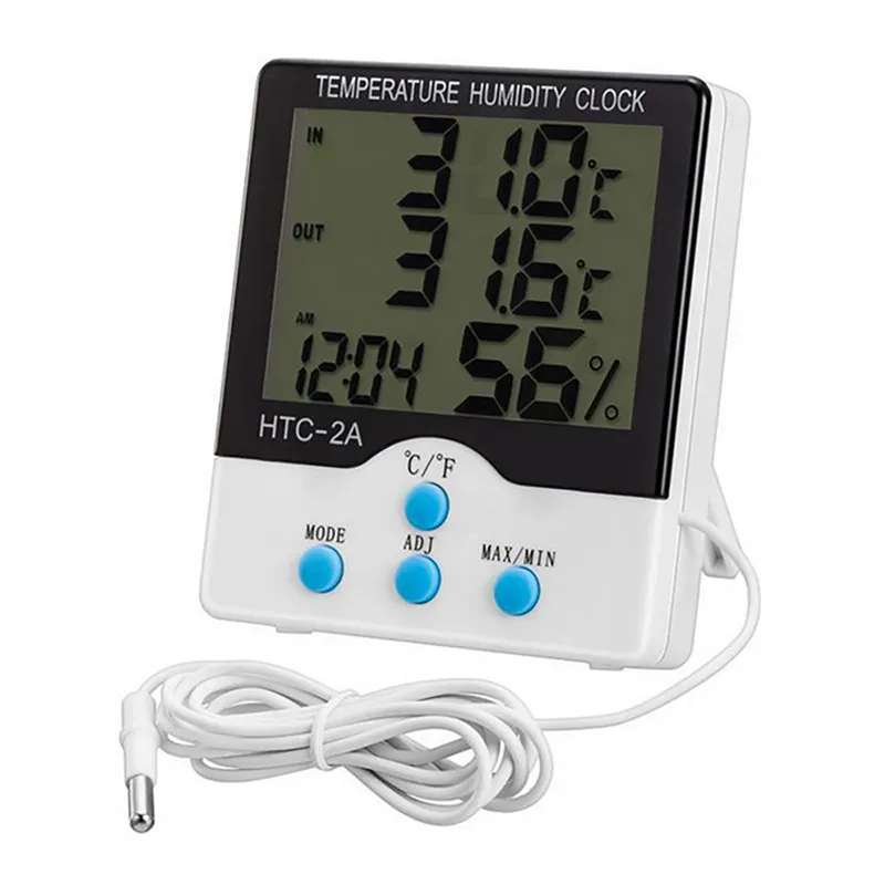 HTC -2A mesa medidor de temperatura e umidade/higrômetro termômetro digital