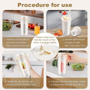 Taşınabilir kablosuz sıkacağı Blender buz karıştırıcılar tip-c şarj edilebilir 10 bıçakları Mini sıkacakları Milkshake suyu üreticisi makinesi - Product Image 3