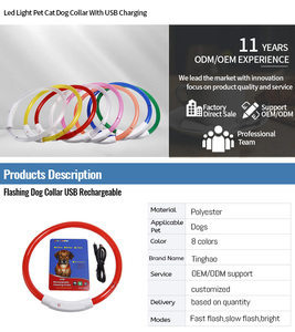<span class=keywords><strong>Collar</strong></span> de perro con luz LED, <span class=keywords><strong>Collar</strong></span> para mascotas que brilla en la oscuridad, <span class=keywords><strong>Collar</strong></span> reflectante de lujo para cachorros, perros pequeños y grandes - Product Image 4