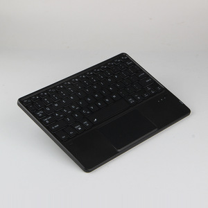 Teclado de tableta inalámbrico BT ultrafino español/alemán/francés/japonés/coreano/ruso teclado de tableta táctil retroiluminado Universal - Product Image 1