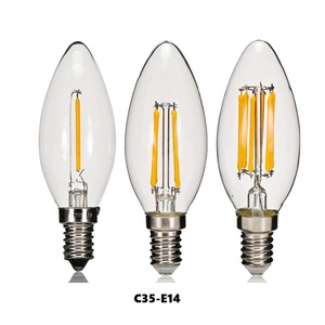 Vintage Retro Filament LED Bulb <strong>E14</strong> 2W 4W <strong>6W</strong> Home Decorative <strong>Lamp</strong> with Glass Bulb Chandelier Vintage Home Lighting - Product Image 2