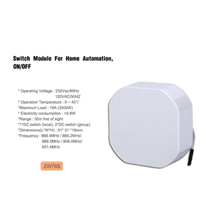Zwave Plus两组微干触点Z波智能隐藏式继电器双开关无线遥控器 - Product Image 2