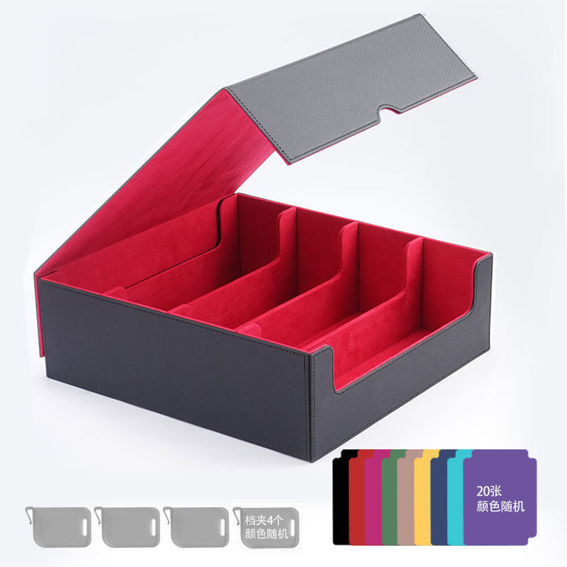 extra large-noir et rouge-4 porte-clips-20 séparateurs